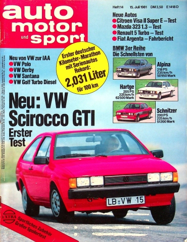 Deckblatt Auto Motor und Sport (14/1981)